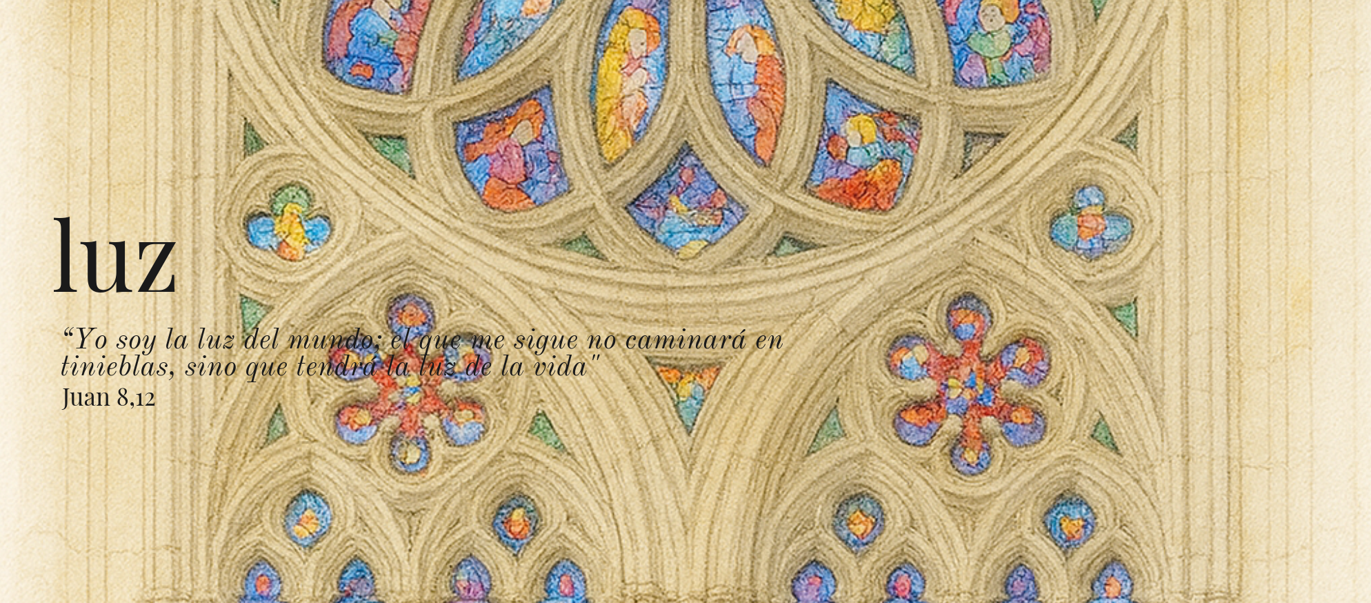 Imagen de luz en la catedral