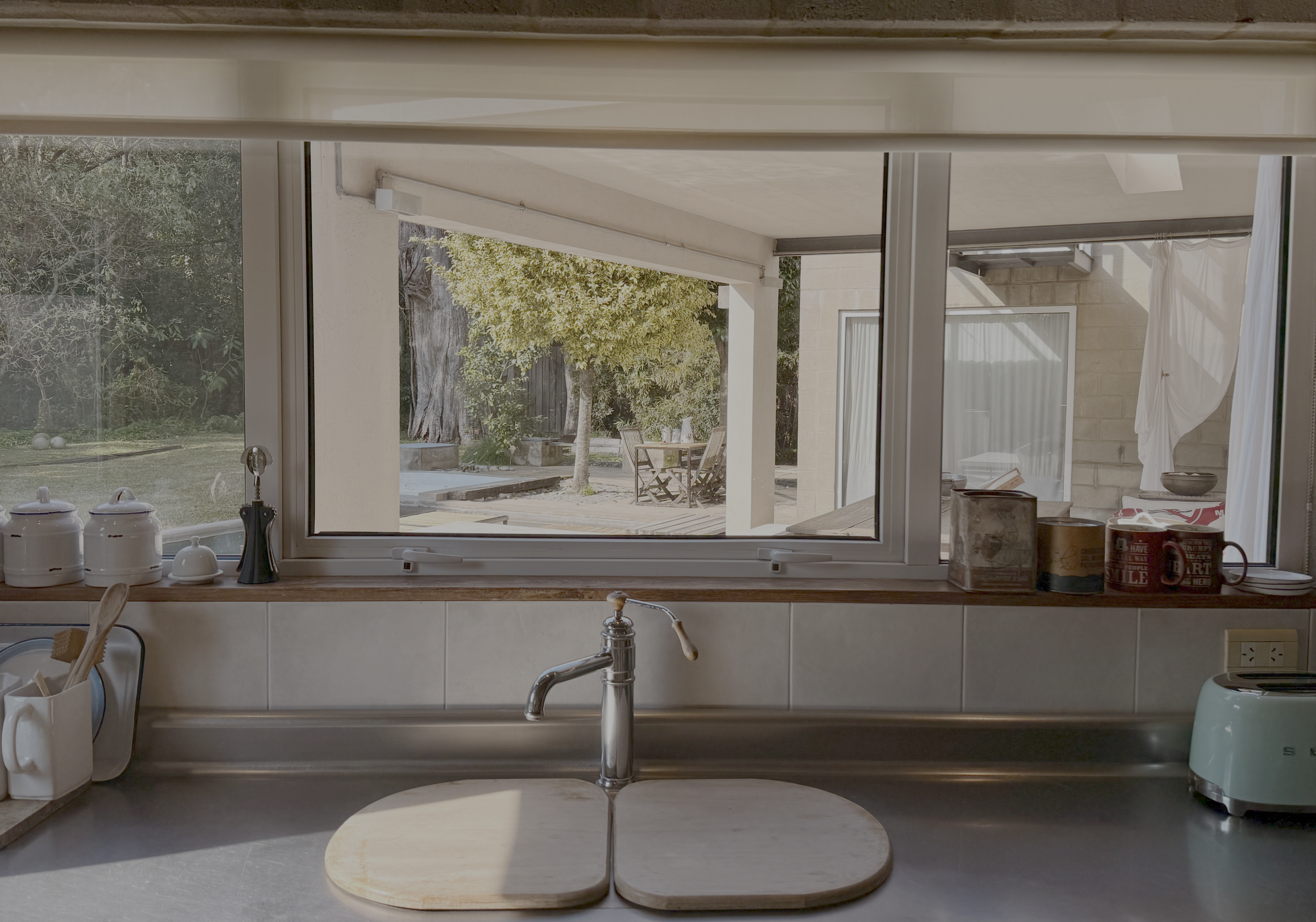 Vista del parque de Casa Hudson